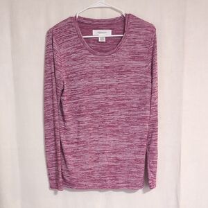 Workshop Republic Heathered Purple Crewneck Layering Sweater Size Medium